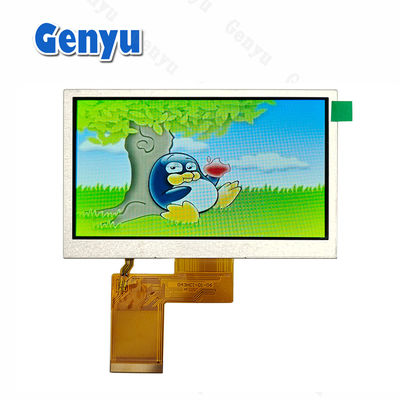 Harga yang bagus 4.3 inci TFT LCD Display 480x272 Resolusi RGB 40PIN FPC Normal Putih on line