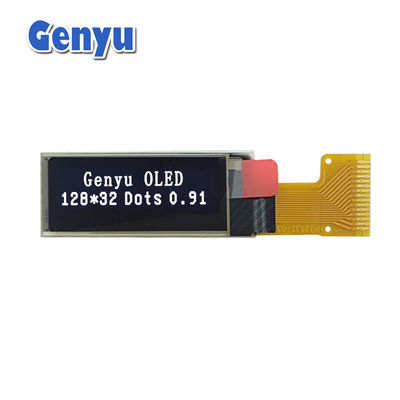 Harga yang bagus 0.91 inci OLED Display 128x32 Resolusi Putih 15pin FPC SPI Interface on line