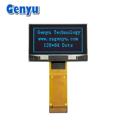 Serial Interface 1,54 Inch OLED Display Panel Biru Warna 128x64 Titik 24PIN