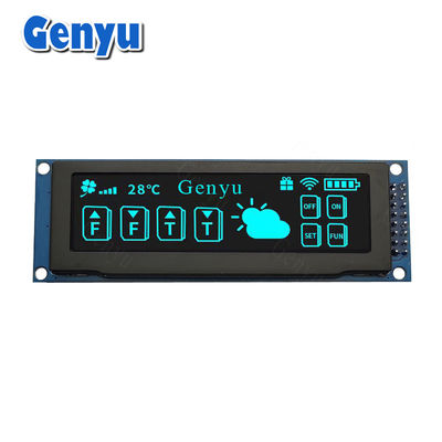 3.12 inci Biru Warna 256x64 OLED Tampilan SSD1322 OLED Tampilan SPI Antarmuka