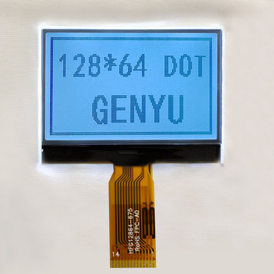 Harga yang bagus 1.88 inci 128x64 Dot Matrix LCD Display Module FSTN Putih 14PIN SPI Interface on line