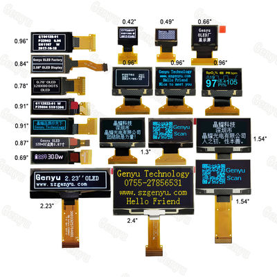 Harga yang bagus 128X64 OLED Customized Fpc Spi i2c Micro Monochrome 0.91 0.96 Oled Display Small Lcd Screen Module Panel Mini 128X32 0.96 on line