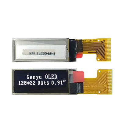Harga yang bagus 0.91 Inch 128x32 White Blue OLED Panel 15 Pin 0.91 OLED Display SSD1306 SPI I2C OLED Screen 128*32 Inch 128*32 OLED 128*32 on line